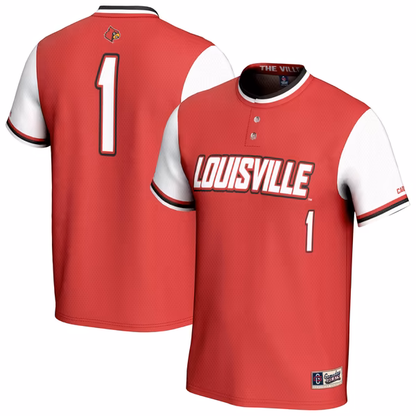 Unisex GameDay Greats Red Louisville Cardinals Lightweight Softball Fashion Jersey - Ujersey