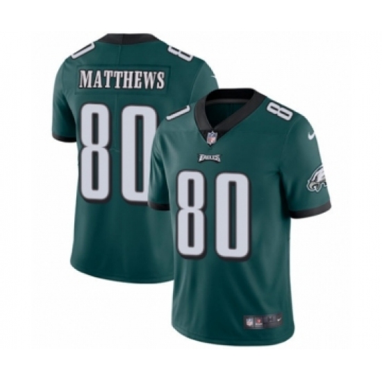 Men's Nike Philadelphia Eagles #80 Jordan Matthews Midnight Green Team Color Vapor Untouchable Limited Player NFL Jersey - Ujersey