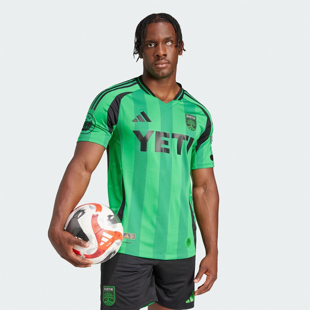 Men's Austin FC adidas Green 2025 The Heartbeat Kit Authentic Jersey - Ujersey