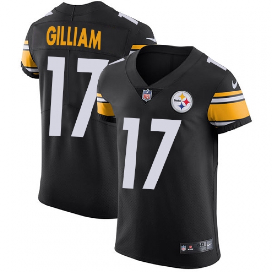 Men's Nike Pittsburgh Steelers #17 Joe Gilliam Black Team Color Vapor Untouchable Elite Player NFL Jersey - Ujersey