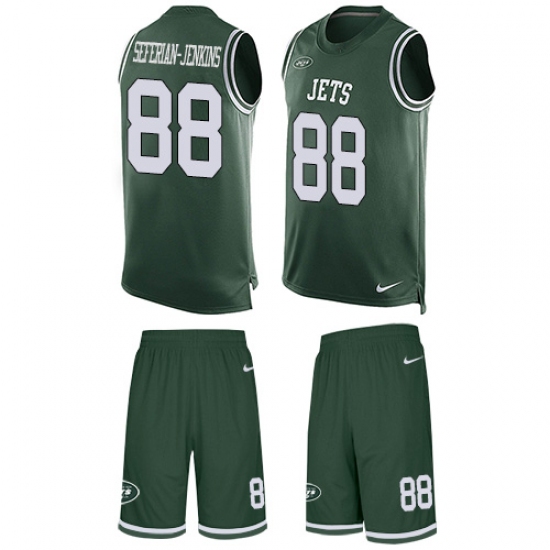 Men's Nike New York Jets #88 Austin Seferian-Jenkins Limited Green Tank Top Suit NFL Jersey - Ujersey