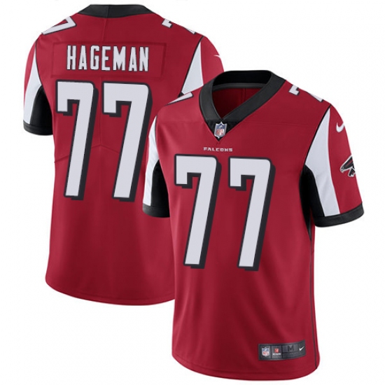 Youth Nike Atlanta Falcons #77 Ra'Shede Hageman Red Team Color Vapor Untouchable Limited Player NFL Jersey - Ujersey