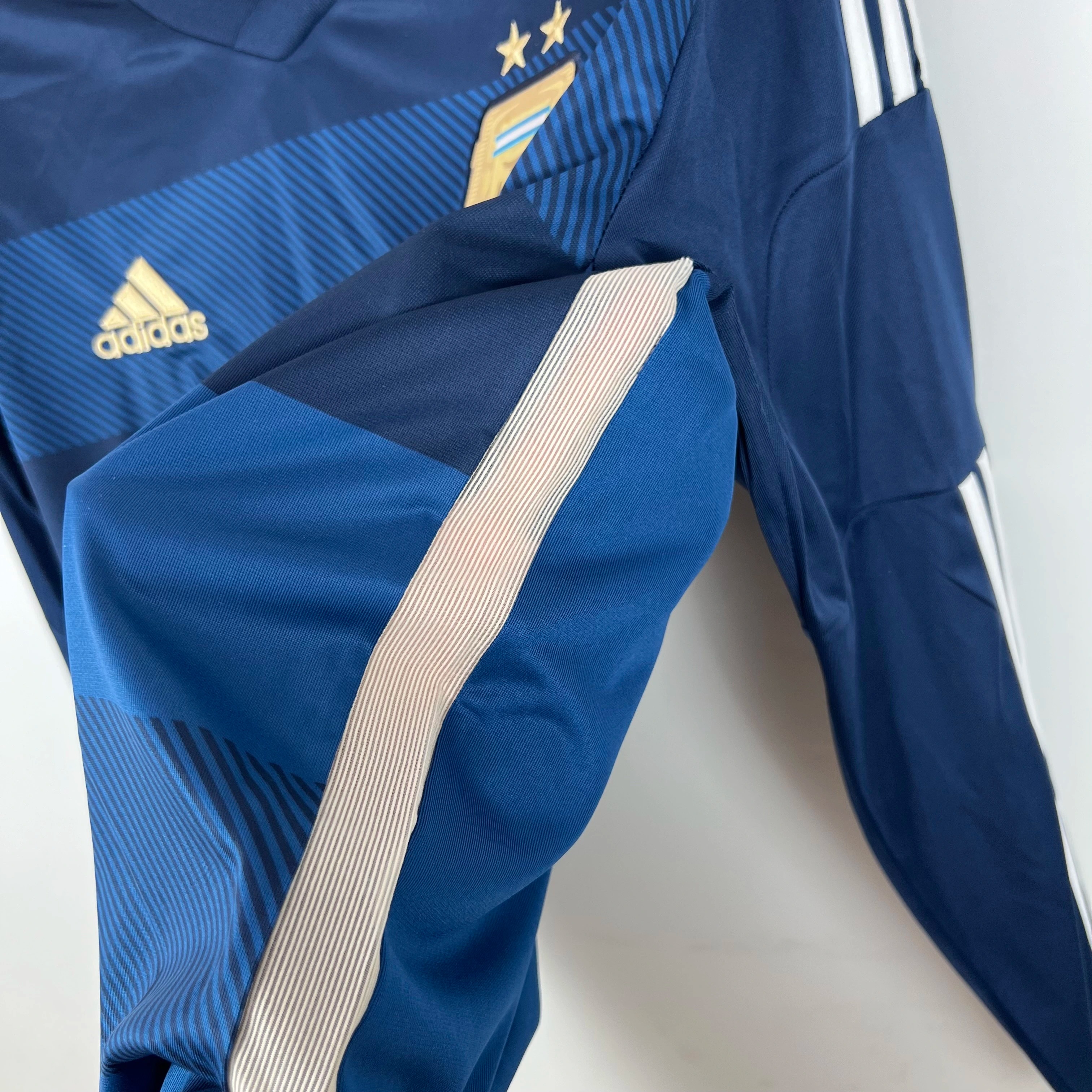 Argentina Retro Jersey Custom Away Long Sleeve Football Jersey 2014 - ujerseystore