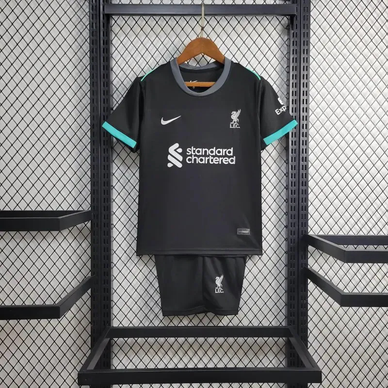 Liverpool Football Jersey Away Kids Kit Jersey+Shorts 2024/25 - Ujersey NHL