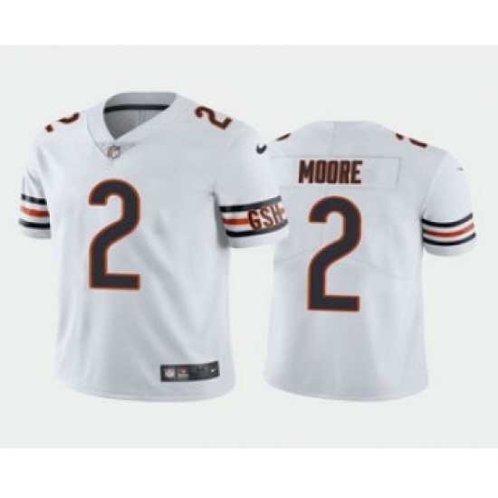 Men's Chicago Bears #2 DJ Moore White Vapor Untouchable Stitched Football Jersey - Ujersey