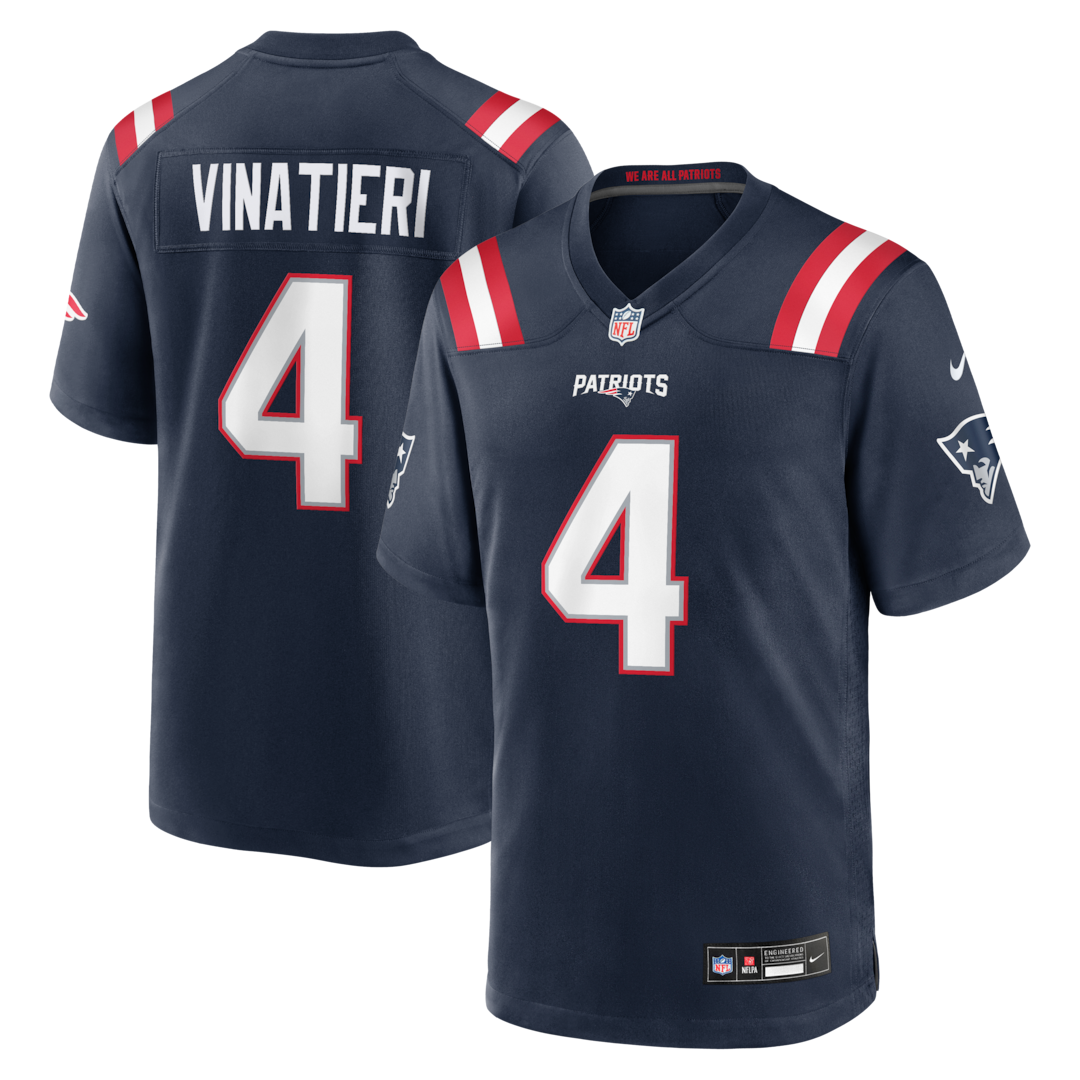 Men's New England Patriots Adam Vinatieri Nike Navy Team Retired Game Jersey - Ujersey