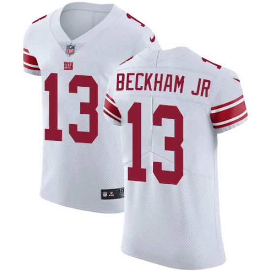 Men's Nike New York Giants #13 Odell Beckham Jr White Vapor Untouchable Elite Player NFL Jersey - Ujersey