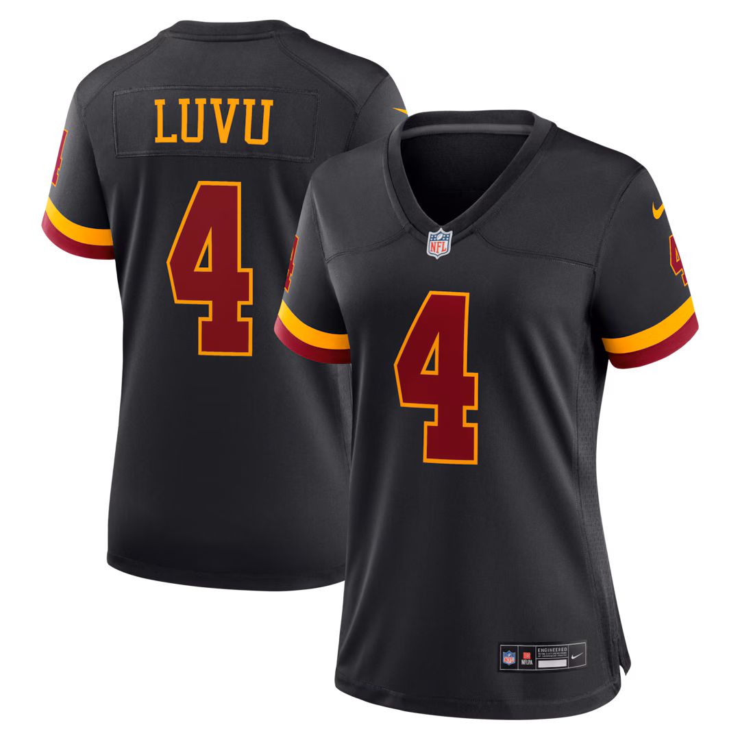 Women's Washington Commanders Frankie Luvu Nike Black Hail Raiser Alternate Game Jersey - Ujersey