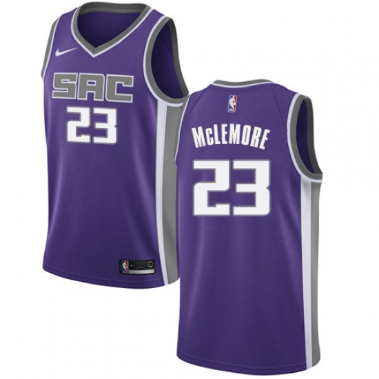 Men's Nike Sacramento Kings #23 Ben McLemore Swingman Purple NBA Jersey - Icon Edition - Ujersey