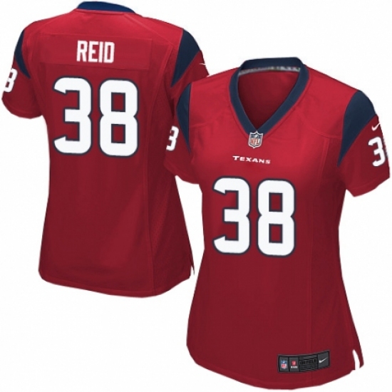 Women's Nike Houston Texans #38 Justin Reid Game Red Alternate NFL Jersey - Ujersey