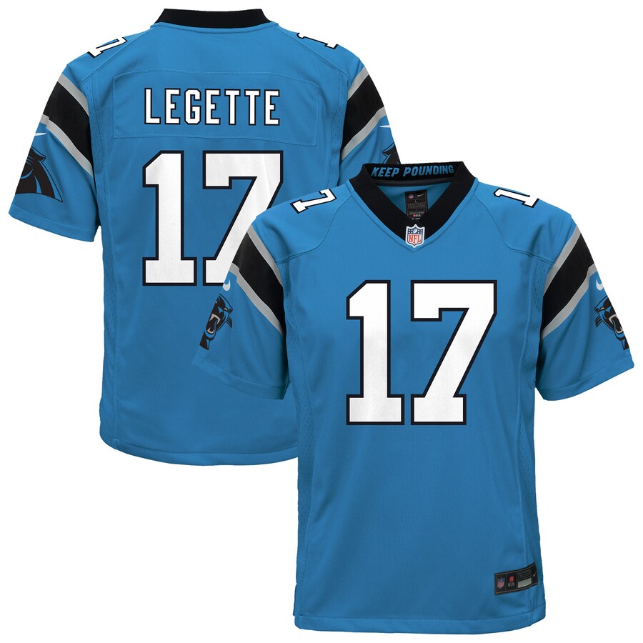 Youth Carolina Panthers Xavier Legette Nike Blue Alternate Game Jersey - Ujersey NHL