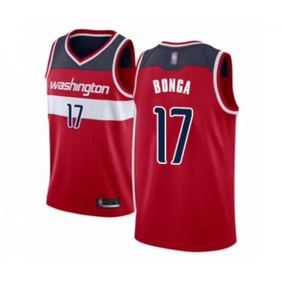 Youth Washington Wizards #17 Isaac Bonga Swingman Red Basketball Jersey - Icon Edition - Ujersey