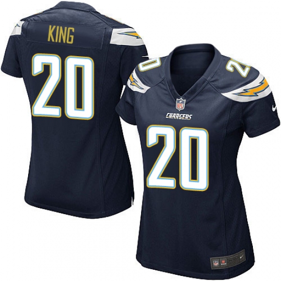 Women's Nike Los Angeles Chargers #20 Desmond King Game Navy Blue Team Color NFL Jersey - Ujersey