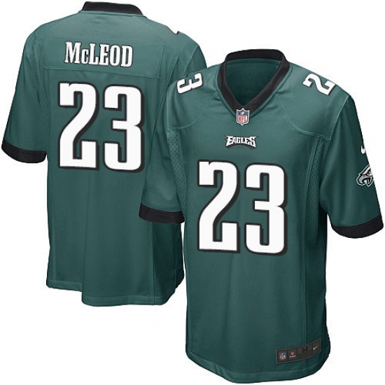 Men's Nike Philadelphia Eagles #23 Rodney McLeod Game Midnight Green Team Color NFL Jersey - Ujersey