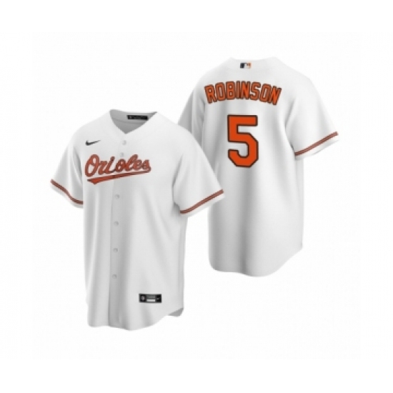 Youth Baltimore Orioles #5 Brooks Robinson Nike White 2020 Replica Home Jersey - Ujersey