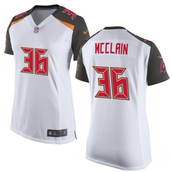 Women's Nike Tampa Bay Buccaneers #36 Robert McClain Game White NFL Jersey