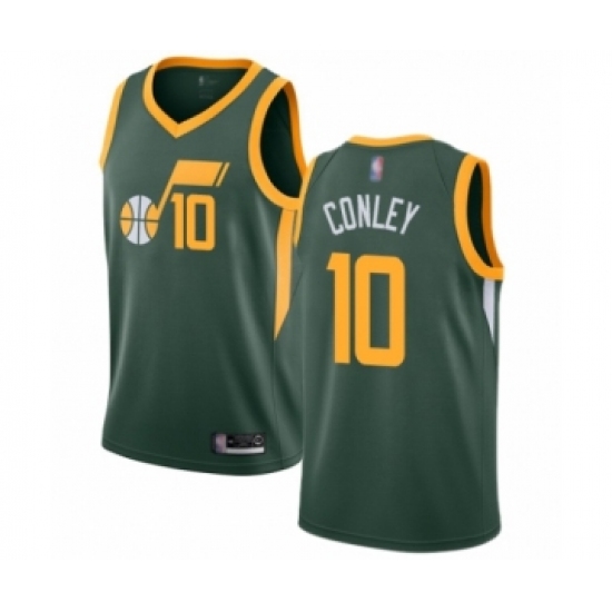 Men's Utah Jazz #10 Mike Conley Green Swingman Jersey - Earned Edition - Ujersey