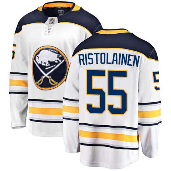 Youth Buffalo Sabres #55 Rasmus Ristolainen Fanatics Branded White Away Breakaway NHL Jersey - Ujersey