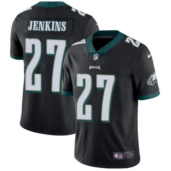 Men's Nike Philadelphia Eagles #27 Malcolm Jenkins Black Alternate Vapor Untouchable Limited Player NFL Jersey - Ujersey