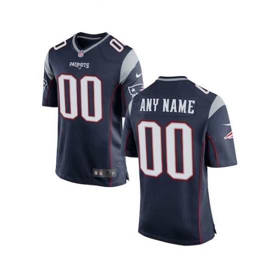 Youth New England Patriots Nike Navy Customized Game Jersey - Ujersey