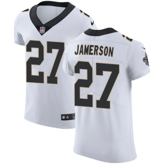 Men's Nike New Orleans Saints #27 Natrell Jamerson White Vapor Untouchable Elite Player NFL Jersey - Ujersey
