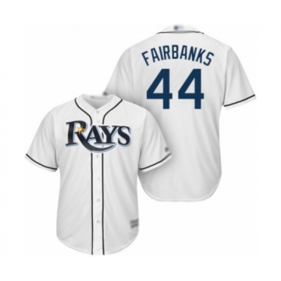 Youth Tampa Bay Rays #44 Peter Fairbanks Authentic White Home Cool Base Baseball Player Jersey - Ujersey