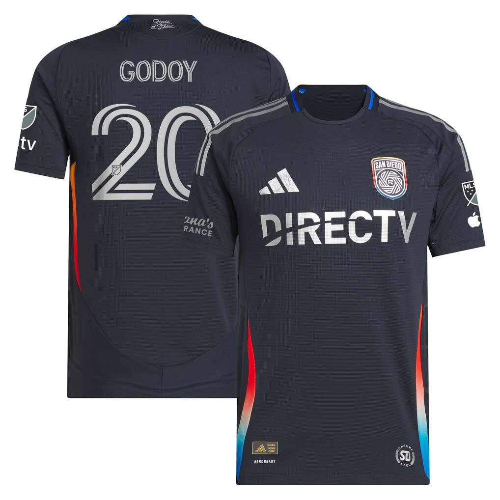Men's San Diego FC Anibal Godoy adidas Navy 2025 State of Flow On-Field Authentic Jersey - Ujersey