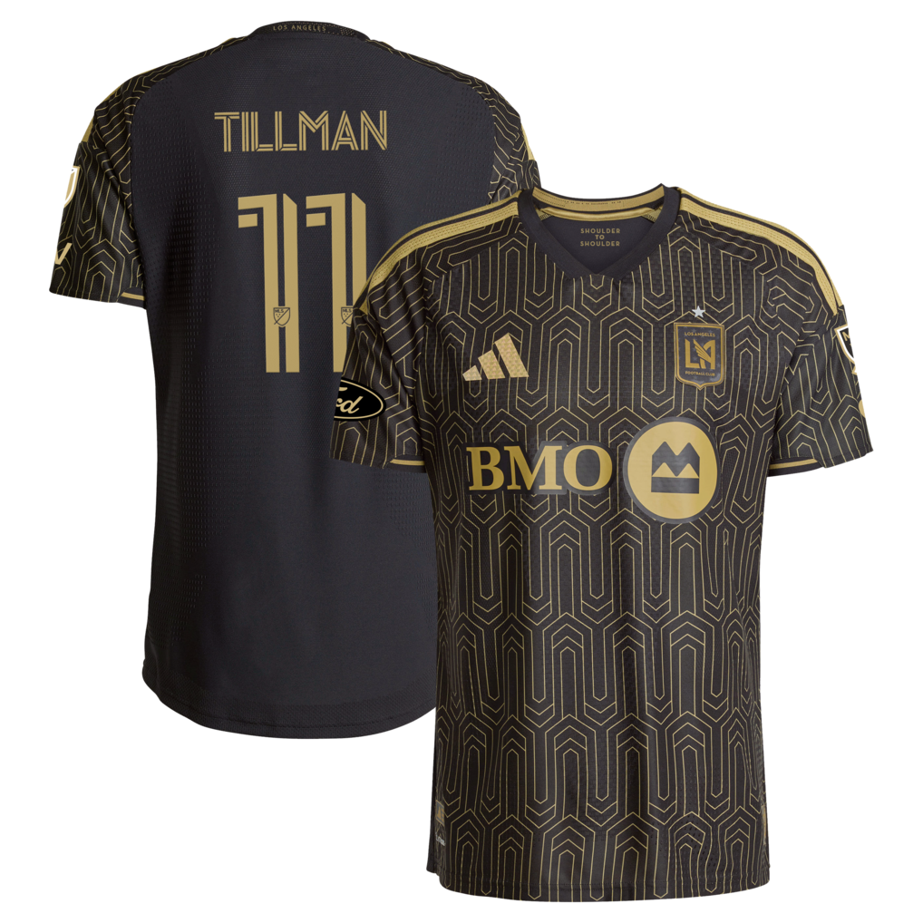 Men's LAFC Timothy Tillman adidas Black 2026 2026 Primary Kit On-Field Authentic Patch Jersey - Ujersey