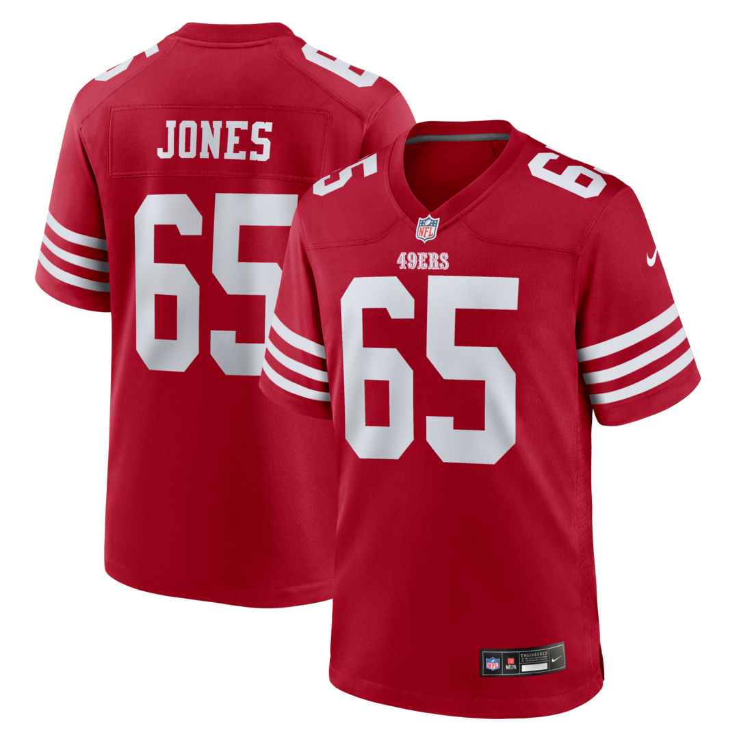 Men's San Francisco 49ers Robert Jones Nike Scarlet Team Game Jersey - Ujersey