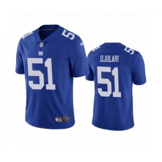 Men's New York Giants #51 Azeez Ojulari Blue Vapor Untouchable Limited Stitched Jersey - Ujersey