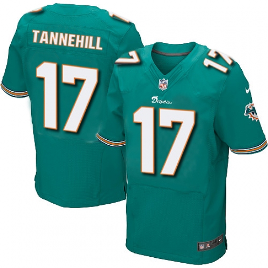 Men's Nike Miami Dolphins #17 Ryan Tannehill Elite Aqua Green Team Color NFL Jersey - Ujersey