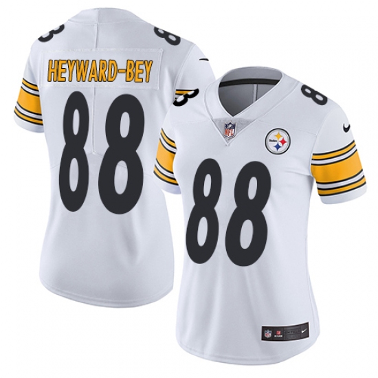 Women's Nike Pittsburgh Steelers #88 Darrius Heyward-Bey White Vapor Untouchable Limited Player NFL Jersey - Ujersey
