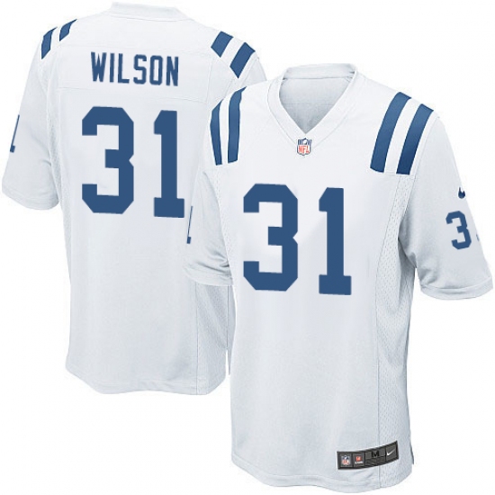 Men's Nike Indianapolis Colts #31 Quincy Wilson Game White NFL Jersey - Ujersey