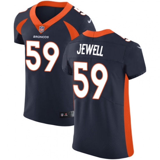 Men's Nike Denver Broncos #59 Josey Jewell Navy Blue Alternate Vapor Untouchable Elite Player NFL Jersey - Ujersey