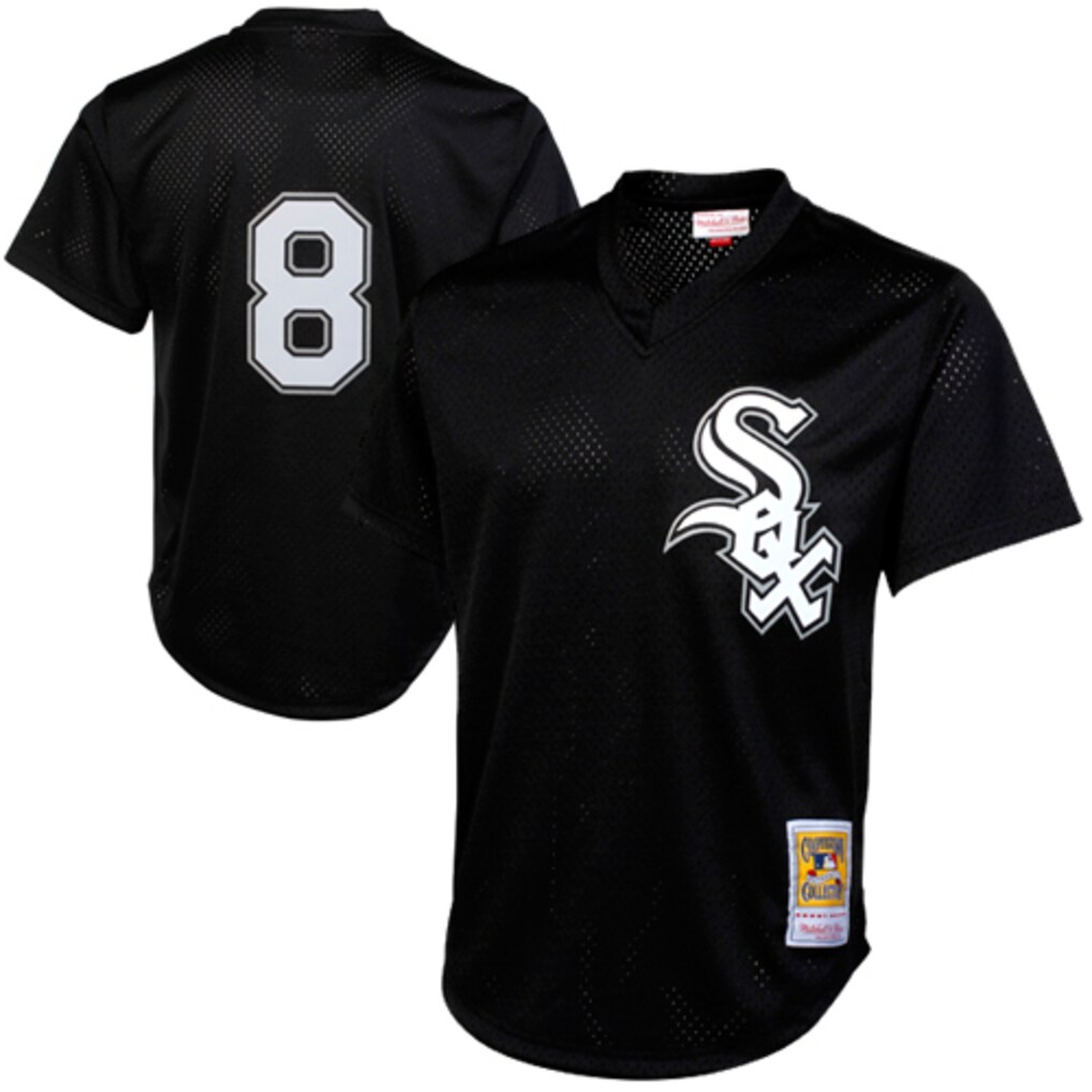 Men's Chicago White Sox Bo Jackson Mitchell & Ness Black Authentic Batting Practice Jersey - ujerseystore