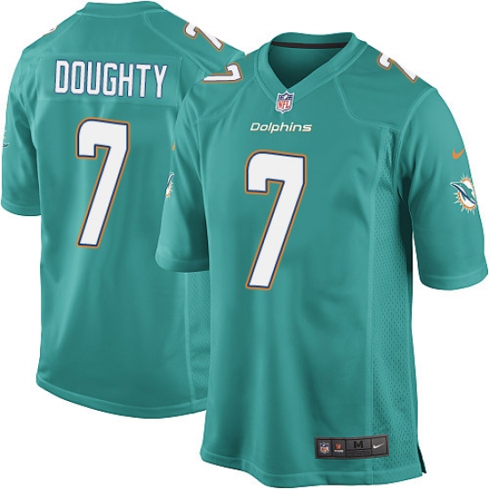 Men's Nike Miami Dolphins #7 Brandon Doughty Game Aqua Green Team Color NFL Jersey - Ujersey