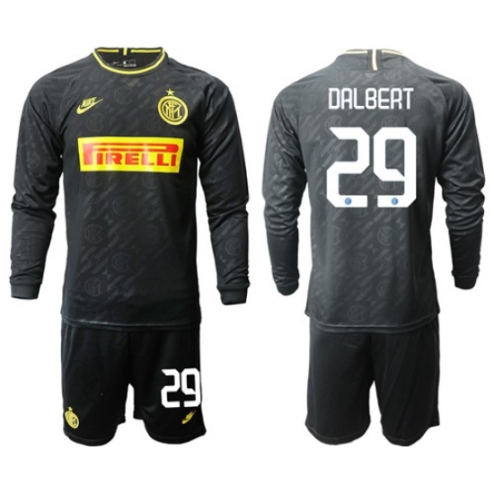 Inter Milan #29 Dalbert Third Long Sleeves Soccer Club Jersey