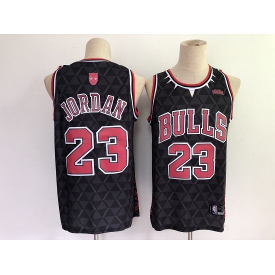 Men's Chicago Bulls #23 Michael Jordan Black Panther Limiter Jersey - Ujersey