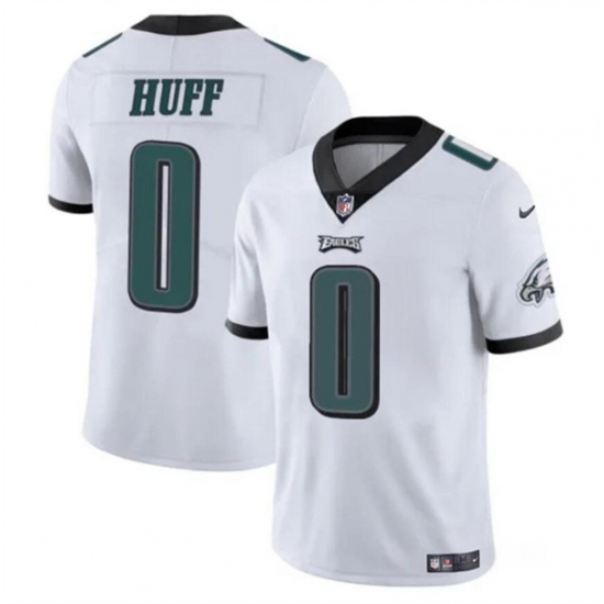 Men's Philadelphia Eagles #0 Bryce Huff White Vapor Untouchable Limited Football Stitched Jersey - Ujersey