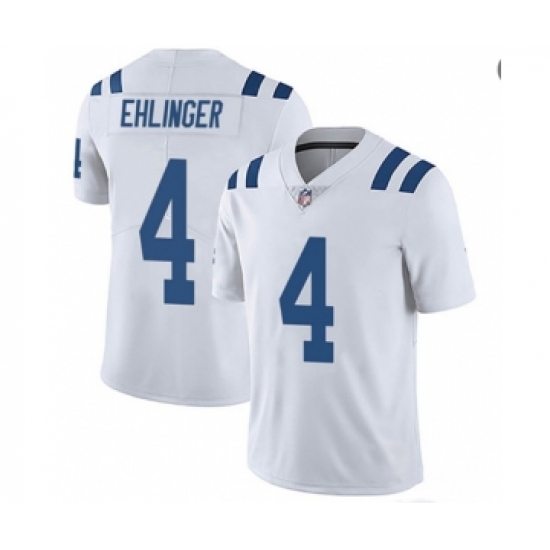 Men's Indianapolis Colts #4 Sam Ehlinger White Vapor Untouchable Stitched Jersey