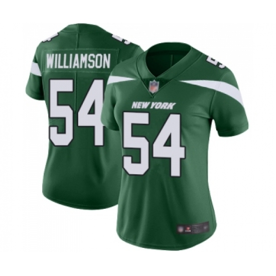 Women's New York Jets #54 Avery Williamson Green Team Color Vapor Untouchable Limited Player Football Jersey - Ujersey