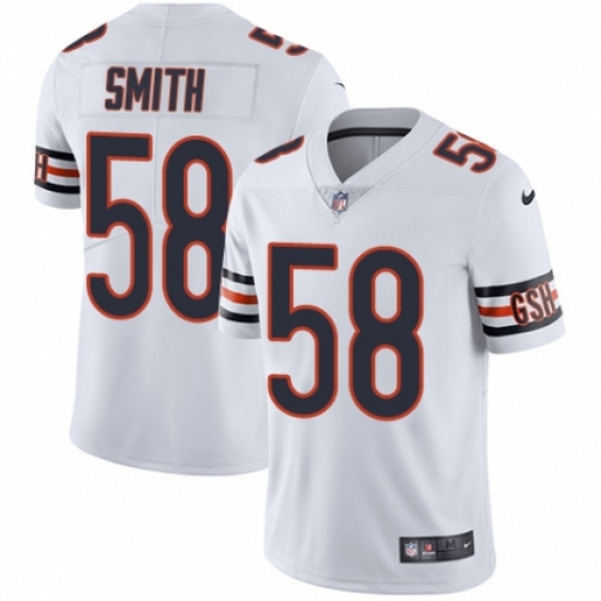 Men's Nike Chicago Bears #58 Roquan Smith White Vapor Untouchable Limited Player NFL Jersey - Ujersey