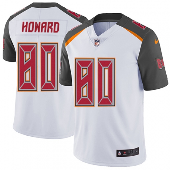 Men's Nike Tampa Bay Buccaneers #80 O. J. Howard White Vapor Untouchable Limited Player NFL Jersey - Ujersey