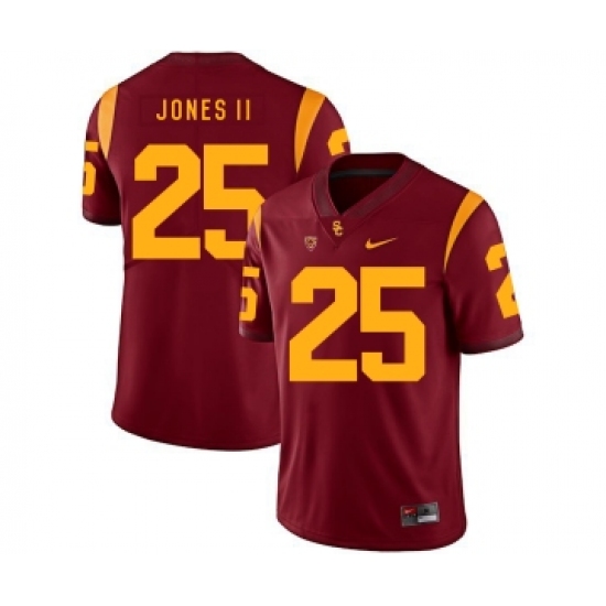 USC Trojans 25 Ronald Jones II Red College Football Jersey - Ujersey