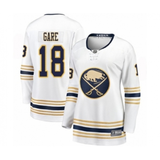 Women's Buffalo Sabres #18 Danny Gare Fanatics Branded White 50th Season Breakaway Hockey Jersey - Ujersey