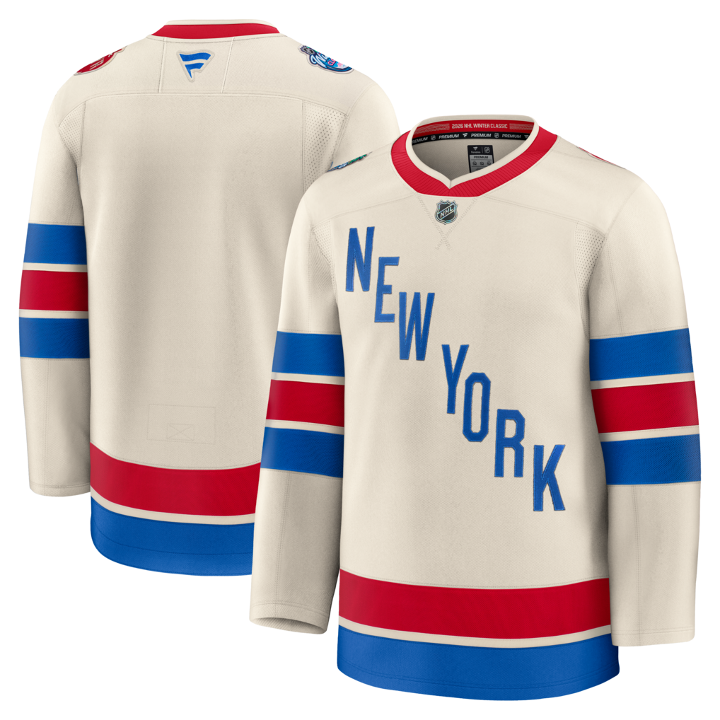 Men's New York Rangers Fanatics Beige 2026 NHL Winter Classic Premium Jersey