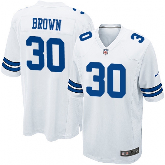 Men's Nike Dallas Cowboys #30 Anthony Brown Game White NFL Jersey