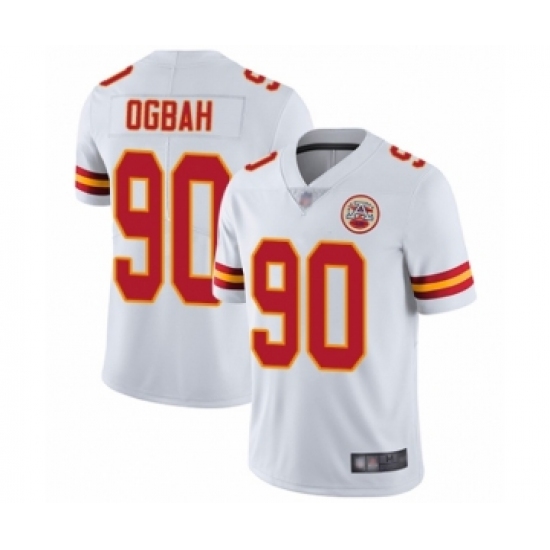 Youth Kansas City Chiefs #90 Emmanuel Ogbah White Vapor Untouchable Limited Player Football Jersey - Ujersey
