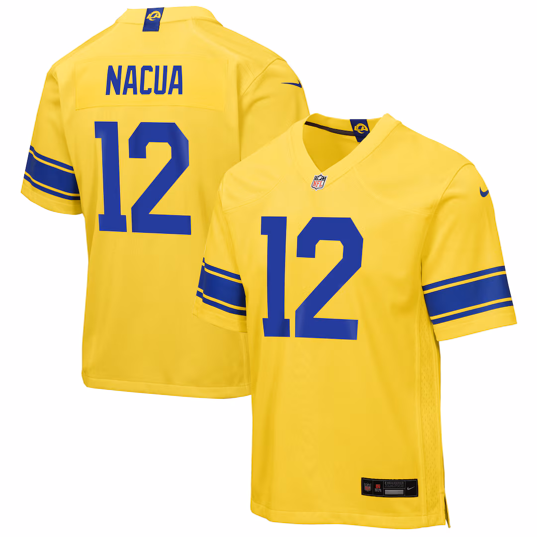 Youth Los Angeles Rams Puka Nacua Nike Classic Sol Game Jersey