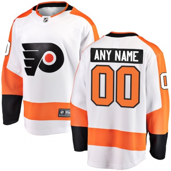 Men's Philadelphia Flyers Fanatics Branded White Away Breakaway Custom Jersey - Ujersey